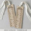 Christian Bookmark Laser File Bible Emergency Numbers SVG Religious Bookmark for Engraving Glowforge Cricut