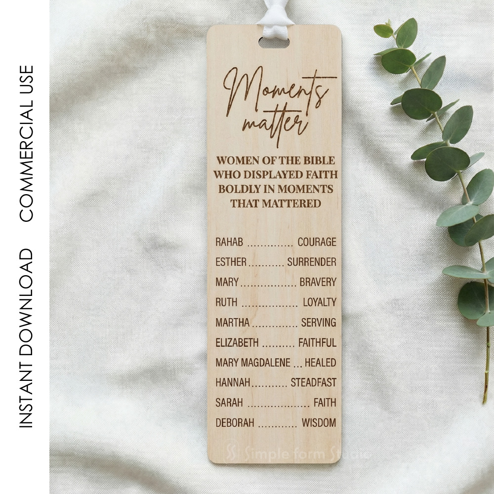 Bible Bookmark SVG Bundle Christian Laser Cut Files Names of God Jesus Scripture Set for Glowforge Cricut Religious Gift - Image 8