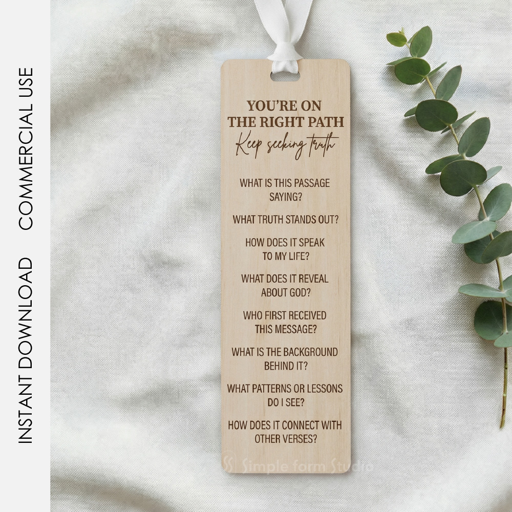 Bible Bookmark SVG Bundle Christian Laser Cut Files Names of God Jesus Scripture Set for Glowforge Cricut Religious Gift - Image 10